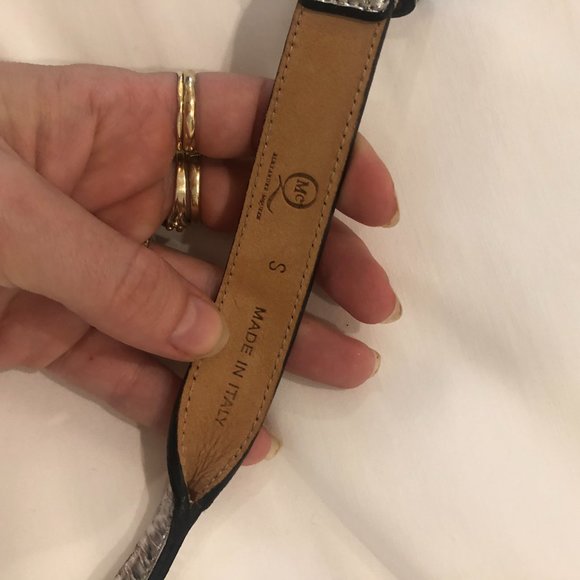 Alexander McQueen Silver/metallic Leather Belt
